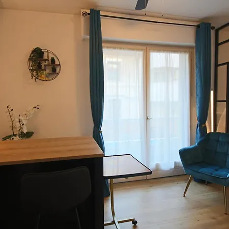 25 M2 Centre-ville Avec Balcon Et Wifi エクスレバン